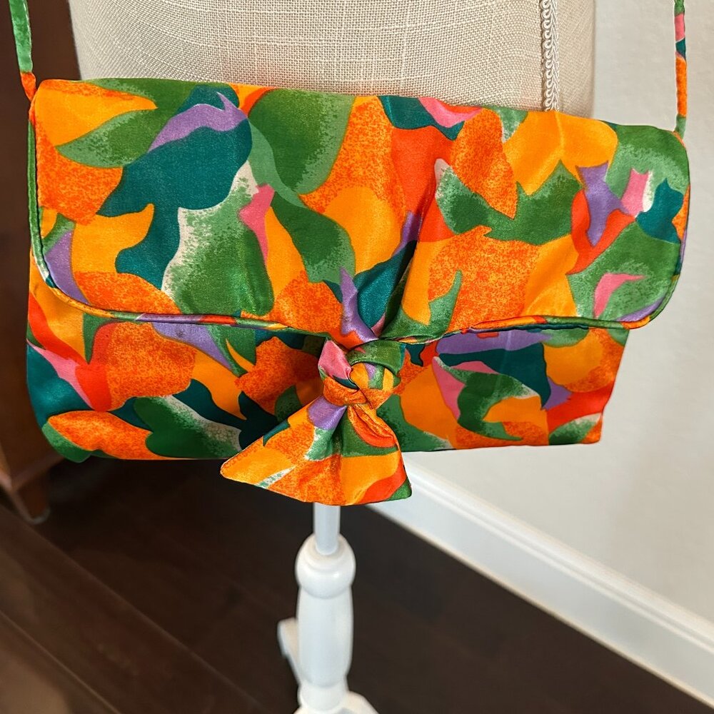 J RENEE Vintage Designer Satin Handbag NWOT